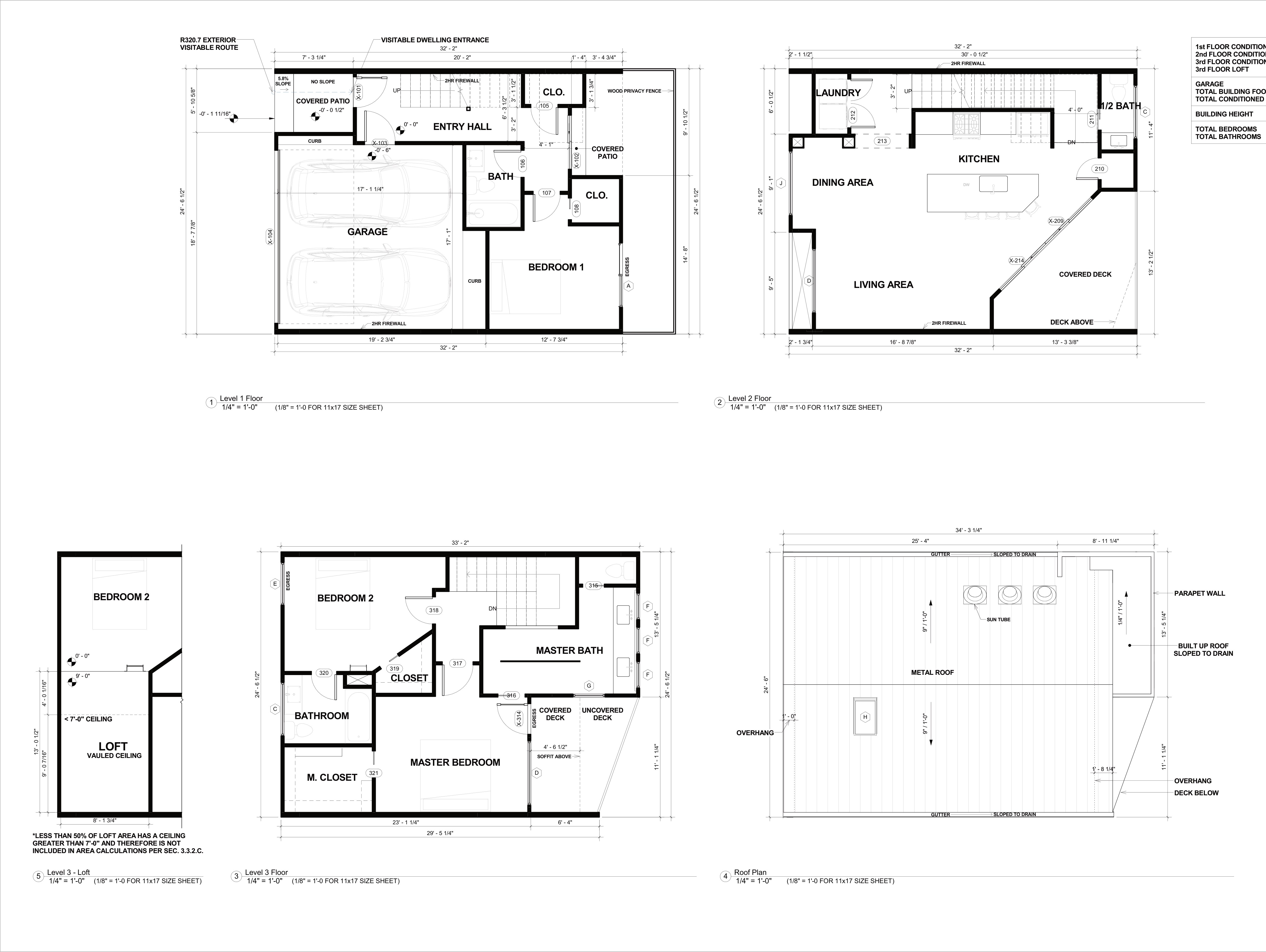 Floor plan A1 — three bedroom